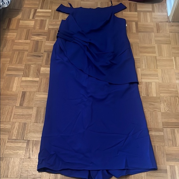 Eliza J One Shoulder Royal Blue Dress